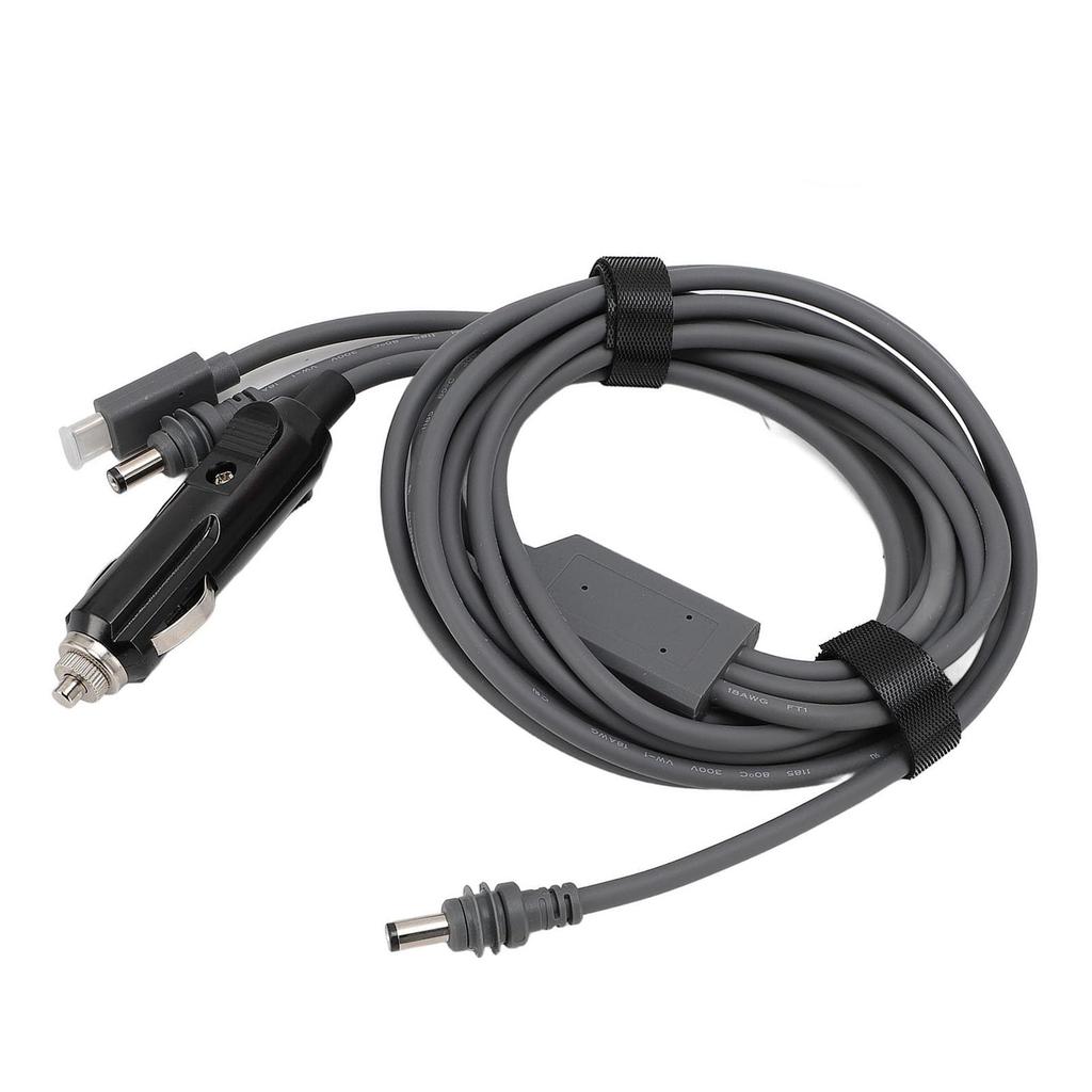 Мини DC Питание DC Папа к DC Зарядное устройство 100 Вт Мини Водонепроницаемый Кабель, 3-в-1 Папа/USB C/Автоадаптер, Кабель, 18AWG, (3 метра)