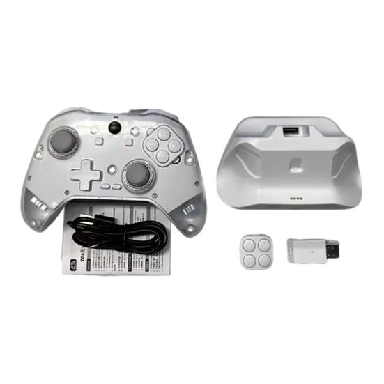Gamepad with Customizable Button Modules Interactive Charging Base Multi-Platform Use Bluetooth-compatible 5.3 Turbo Macro Functions Game Controller