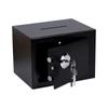 Stainless Steel Piggy Bank Household Mechanical Lock Safe Deposit Box Money Cash Valuables Box