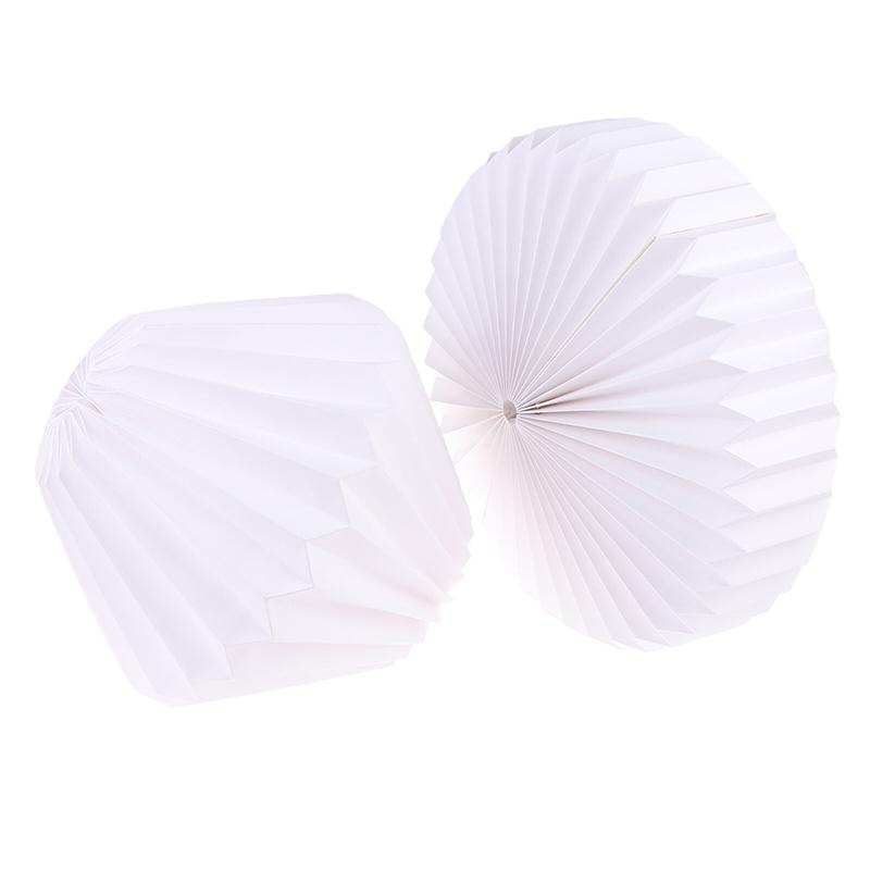 Creative Paper Lantern Shade Nordic Style Folding Pendant Light Art Shade Decorative Light Cover For Living Room Decor