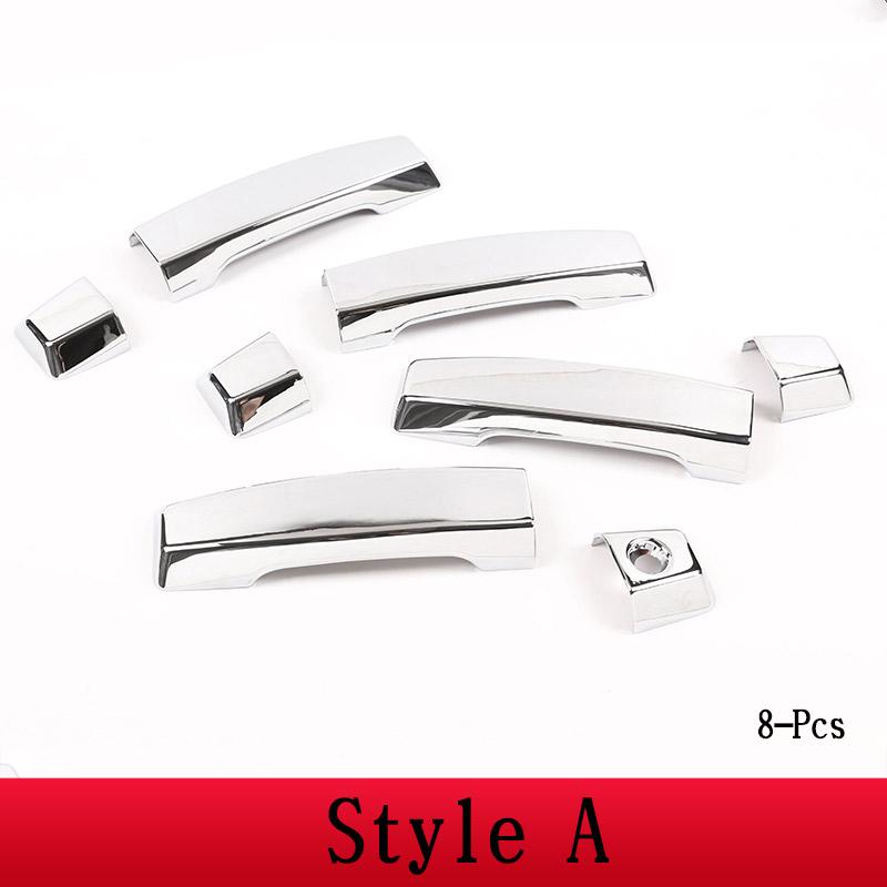 Для Nissan Titan 2004-2015 Стайлинг автомобиля ABS Серебристая крышка дверной ручки автомобиля Накладка Наклейка Экстерьер автомобиля