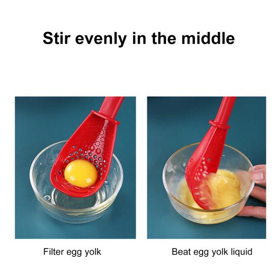 Совок для пресса для чеснока, многофункциональная термостойкая полипропиленовая пластиковая легкая шумовка, кухонная лопатка с прорезями