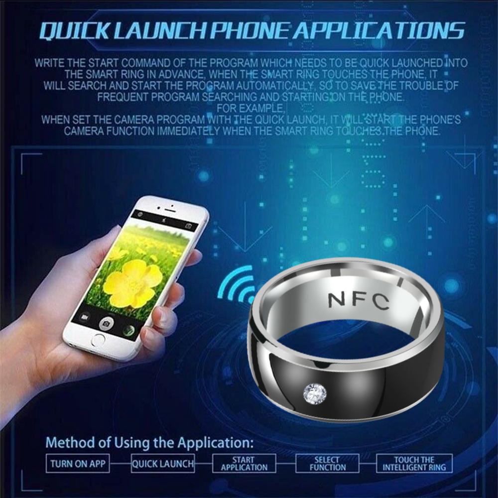 Android Phone Equipment Multifunctional NFC Finger Ring Intelligent Smart Wearable Connect