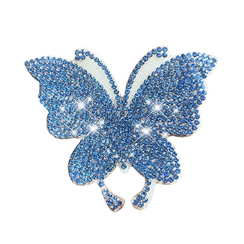 Shimmering Rhinestones Butterfly Car Sticker Sparklings Crystal Decal for Bumpers Window Laptop& DIY Auto Accessories