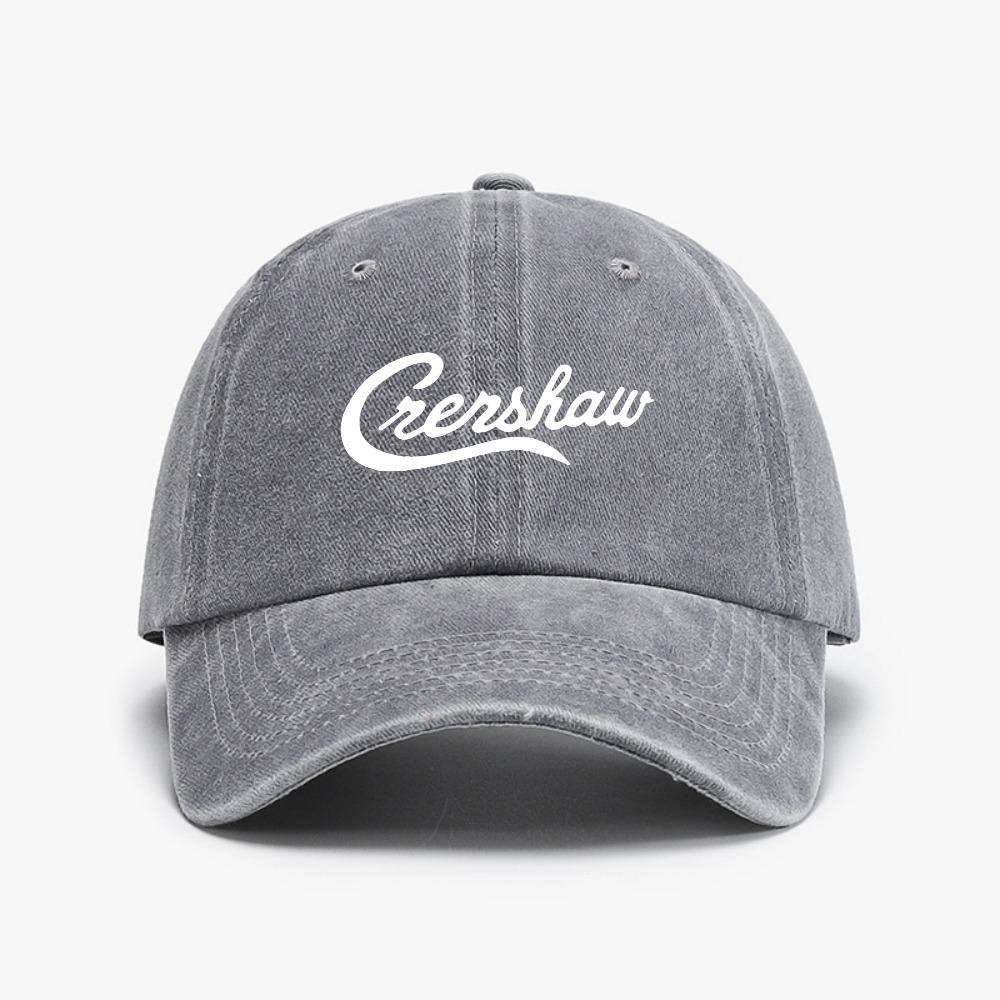 Crenshaw Baseball Cap Sunscreen Funny Unisexs Womens Soft Top Adjustable Cowboy Hat Vintage Style Washed Soft Top Denim Hats