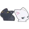 Black White Cat Enamel Pins Minimal Cartoon Couple Kittens Brooches Badges Moody Lazy Animal Jewelry Gift for Friends