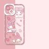 Sanrio Прекрасный чехол Kuromi Melody для Xiaomi MI 15T Pro POCO F7 X7 X6 F5 X4 GT M4 Pro 5G Прозрачный INS Мягкий чехол для телефона