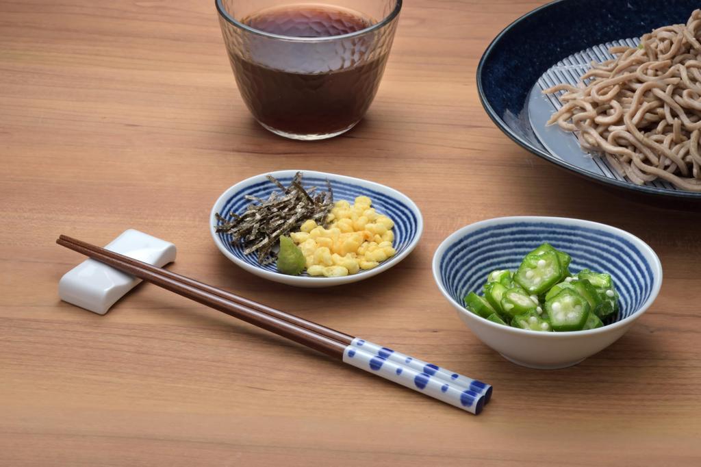 Саикайтоки Маленькая миска Японский Индиго Индиго Шар Треугольные Маленькие миски Набор из 5 штук, Посуда, (Дизайны наборов)