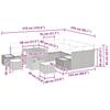 Garden Sofa Set with Cushions and Storage 12 pcs Beige Poly Rattan