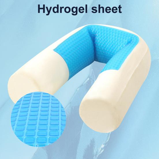 Cozy U Shape Pillow Zipper Support Memory Foam Traveling Portable U Shape Nap Pillow Office Supplies