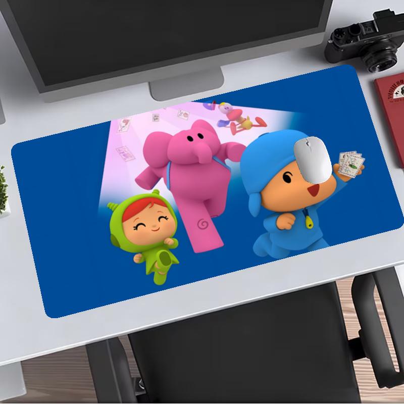 Pocoyo Extended Gaming Mouse Pad with Stitched Edges NonSlip Rubber Base Waterproof Desk Mat for Computer Laptop Office Gaming