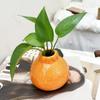 Креативные оранжевые керамические вазы для цветов для дома, гостиной, вазы для цветочных композиций, изысканные украшения для рабочего стола в офисе, подарки