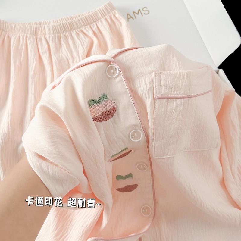 Girls Cotton Pajama Set Long Sleeve Cartoon Print Home Wear Sleepwear Ages 8 Teens Comfortable Soft Lounge Outfit