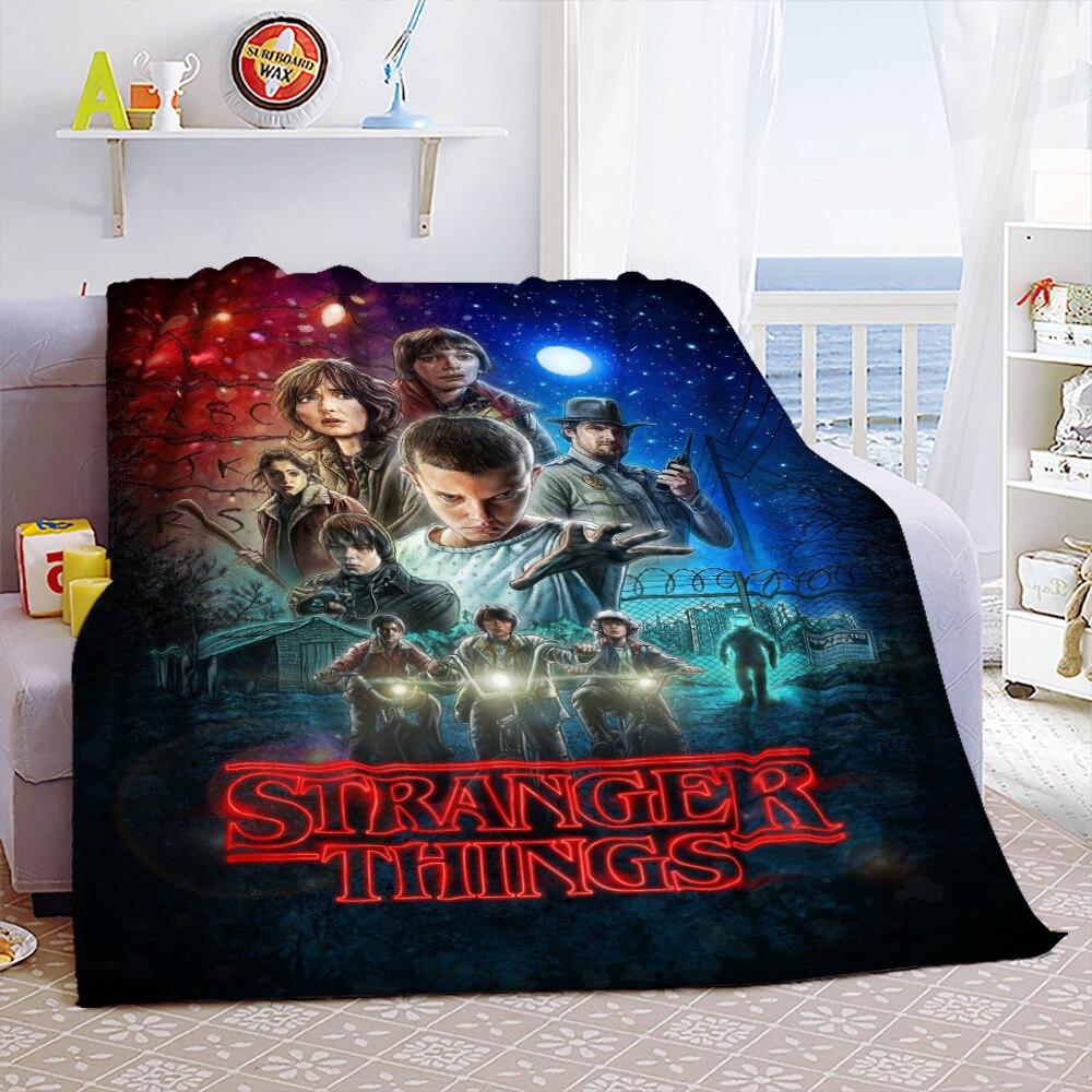 Портативные теплые пледы Eddie Munson Stranger Things для постельных принадлежностей для путешествий