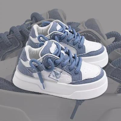 Последние женские кроссовки для скейтбординга на толстой подошве, увеличивающие рост, весна и осень 2024 года, кроссовки для бега в стиле кампуса