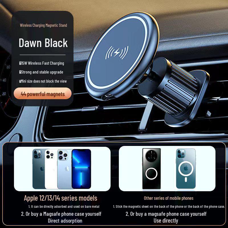 15W MagSafe Magnetic Wireless Charger & Car Mount for iPhone 14