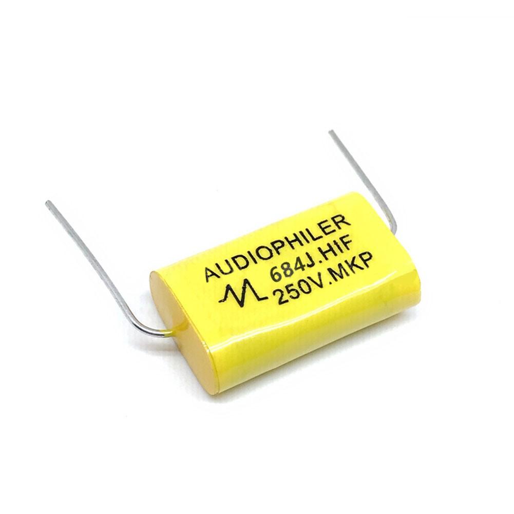 Аудиофиллер Axial MKP HIFI Crossover Аудио конденсатор 250 В 0,68 мкФ