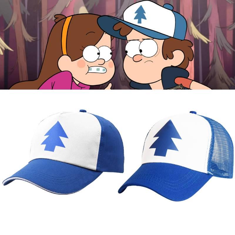 Hip-hop Style Gravity Falls Hat With Cool Cartoon Graphics