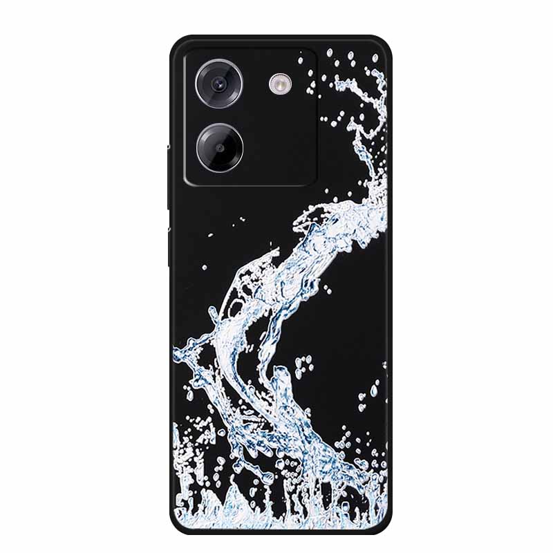 3D Тисненый Чехол Для Телефона POCO M7 Pro 5G Чехол Для Телефона Рельефные Цветы Черный Силикон Мягкая Задняя Крышка Для Xiaomi Poco M7 Pro Чехол Сумка