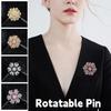 Sparkling Creative Snowflake Pin Rhinestone Zinc Zinc Alloy Zircon Badge  Valentine's Day