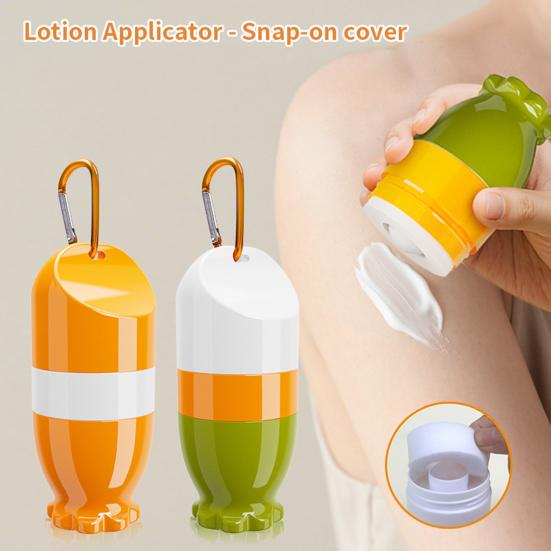 Sunscreen Applicator Refillable Kids Applicator, 100ml Travel Roll on Bottle with Smooth Ball, Portable Hanging Dispenser for Beach Outdoor Use Roller