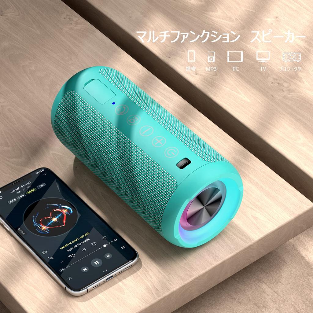 Ortizan Bluetooth Speaker Waterproof IPX7 Wireless 24W Output Bluetooth Speaker Stereo Portable Bluetooth Speaker 30 Hours Continuous Playback Card