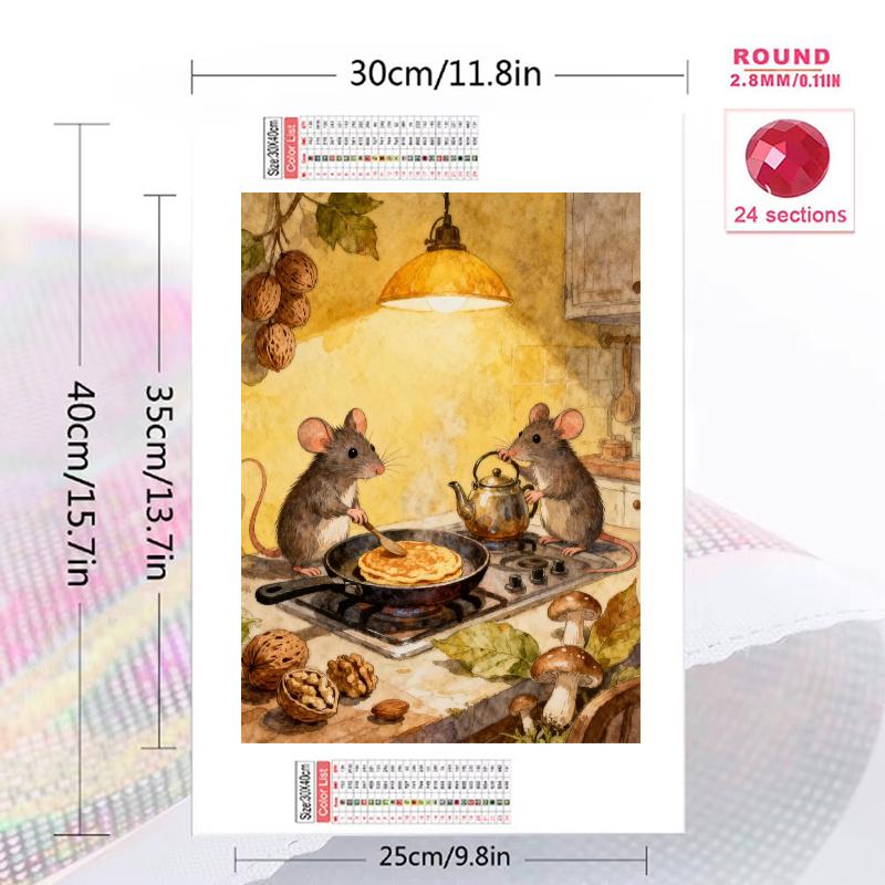 storybook Art 100% Round Full Drill 5D DIY Diamond Painting Embroidery Cross Stitch Rhinestone Décor toilet 3 piece set