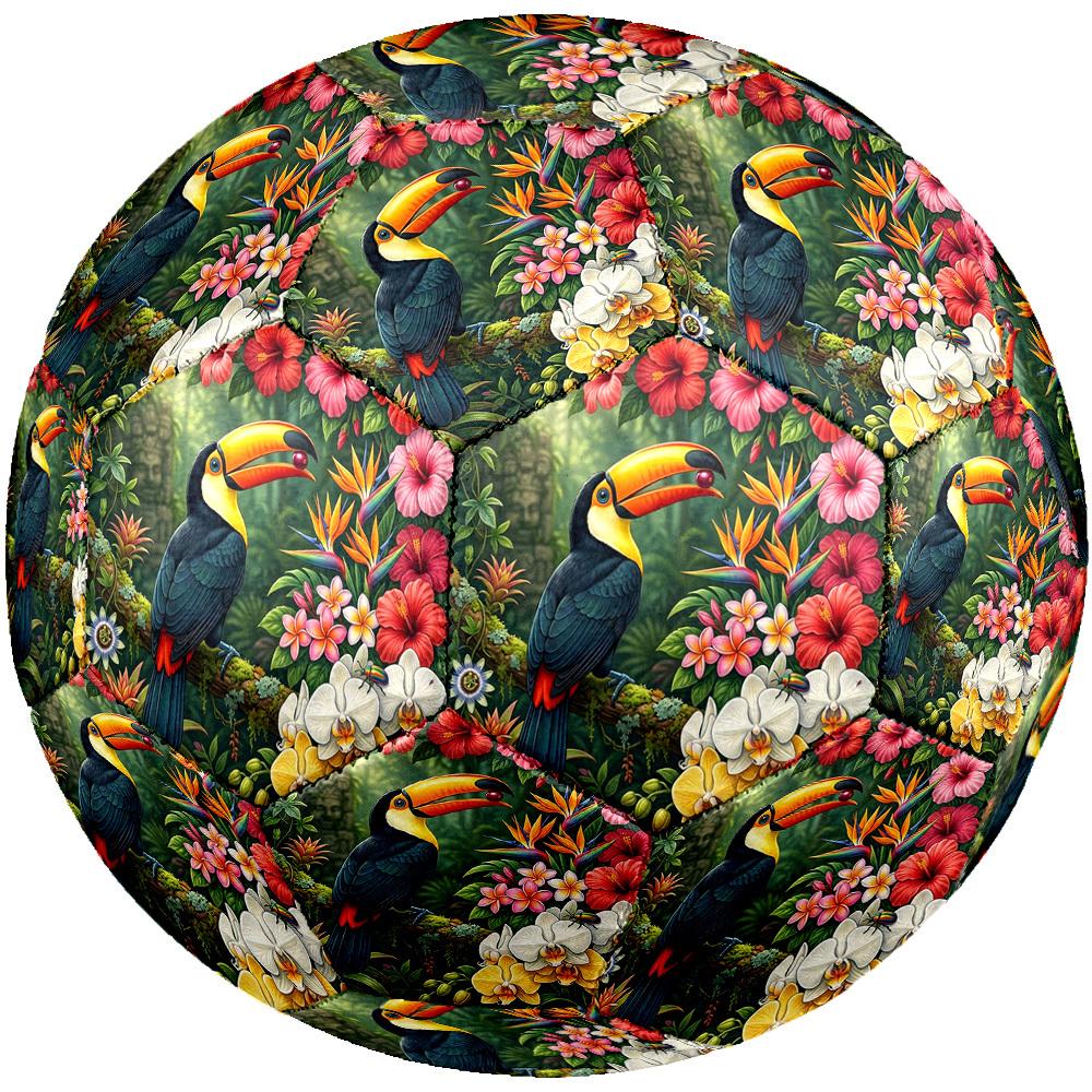 1pc Tropical Bird Paradise Durable Size 5 Soccer Ball Professional Match Training Football Indoor &Outdoor Sports Ball p6014