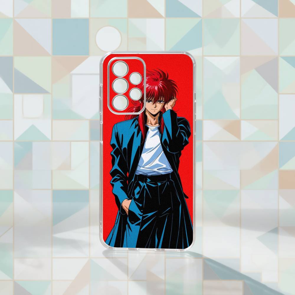 Аниме Y-Yu Yu H-Hakusho крутой Чехол для телефона Для Samsung S25,S24,S21,S22,S23,S30,Ultra,S20,Plus,Fe Прозрачная крышка