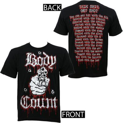 BODY COUNT Футболка с принтом Sh*t, Get Shot M-3XL Новая Унисекс Футболка
