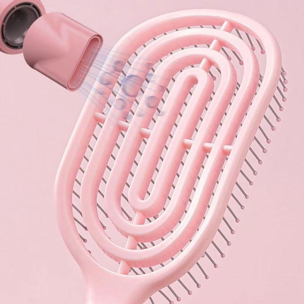 Thin Thick Curly Vented Hair Brush Anti-static Hair Styling Tool Hair Paddle Brush  for Women Girls