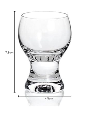 Богемное стекло Gina, стопки для холодных саке, набор из 6 штук, можно мыть в посудомоечной машине, Crystallex