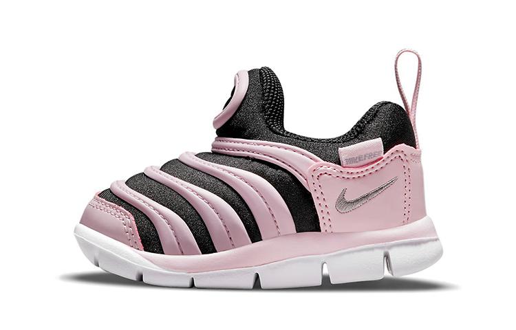 Nike Dynamo Free Comfortable Low top Sports Casual Shoes Black Pink Infant And Toddler 343938-027
