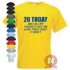 Сегодня 20, и все, что я получил, это эта паршивая футболка, смешное празднование, подарок на день рождения