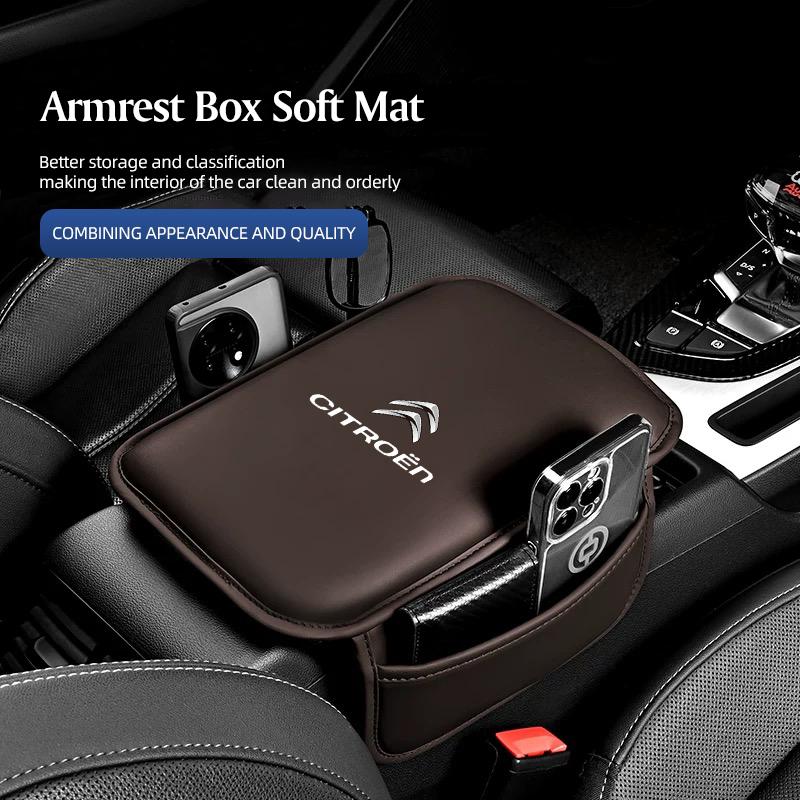 Мягкий коврик-подушка на подлокотник автомобиля для Citroen C4 C3 C5 AIRCROSS C5X e-C4 X e-C3 C-Crosser C-Elysee C4 Cactus C1 Berlingo C6