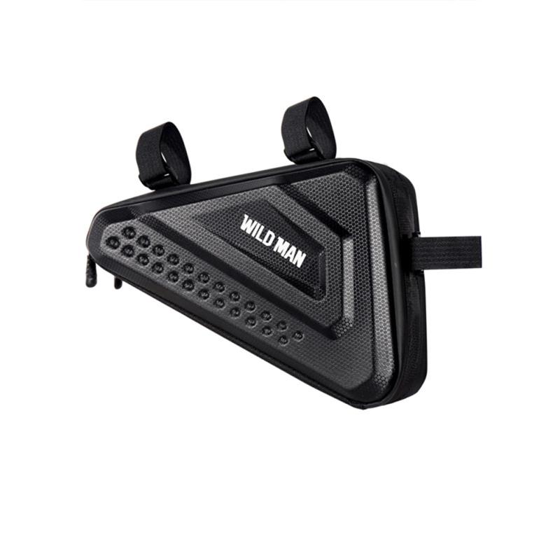 3л сумка для велосипеда Pu Eva Hard Shell Водонепроницаемая двойная молния для горного велосипеда Треугольная сумка с передней балкой