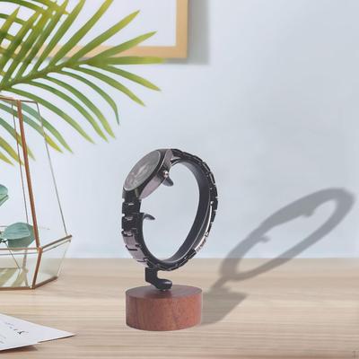 Элегантная подставка для часов с деревянной основой для дома и магазина