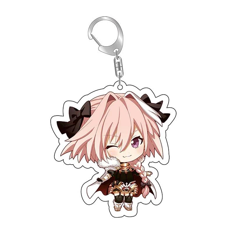 Fate Stay Night Тосака Рин Алтрия Пендрагон Милый Мультяшный Брелок Kawaii Брелоки Части для Сумки и Модный Подарок