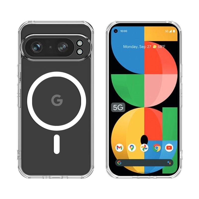 -HD Магнитный чехол для телефона для Google Pixel 10 9 Pro XL 9A 8A 8 7 7A 6 6A Pro Для Magsafe Беспроводная зарядка Акриловая крышка