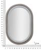 Wall Mirror Antony Grey Velvet Cm 60X4X90