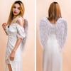 Women's Feathered Angel Wings Halloween Fairy Cosplay Wings Costume Carnival Stage Show Accessory for Adult Children