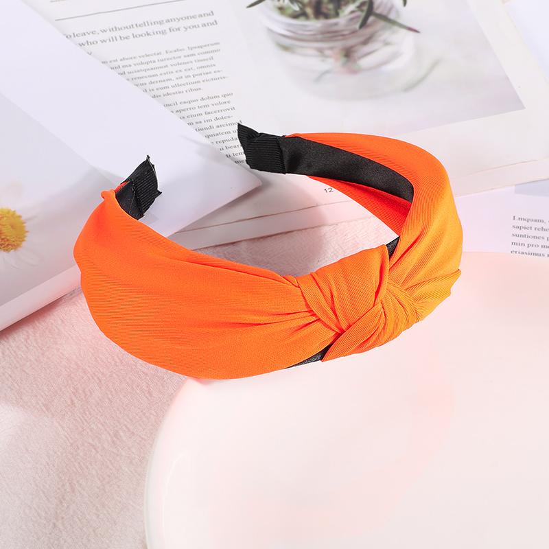 New Headbands for Women Girls Knotted Hair Band Solid Color Hairband Simple Hair Hoop Retro Makeup Headwear Hair Accessories