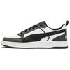 Dribble White Black Shadow Grey Unisex Sneakers 400326-04