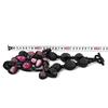 Giorgio Armani Color Stone Necklace Black Purple Pink Womens Jewelry Rare