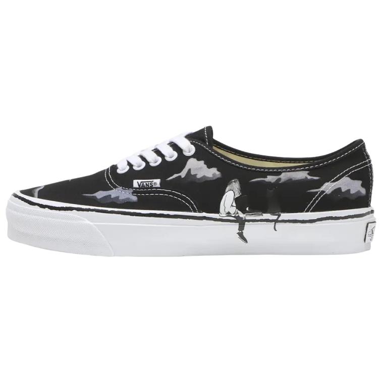 Vans X Yusuke Hanai Премиальные Аутентичные Скейтбордические Кроссовки Унисекс Черные VN000EBNBPB