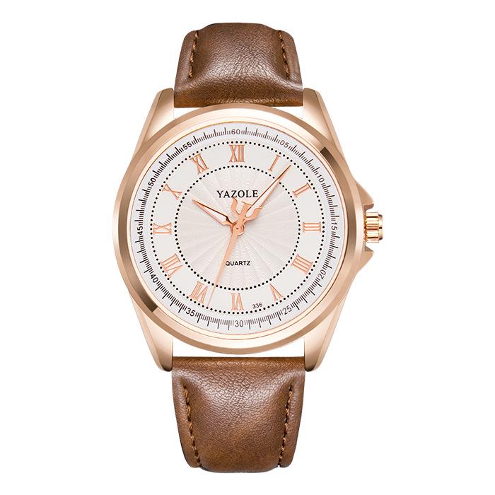 YAZOLE Fashion Quartz Watch Men Top Brand Luxury Metal Analog Men's Wrist Watches Simple Business Man Clock Gift montre homme