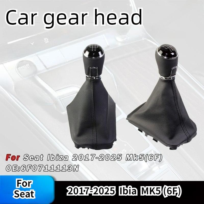 For Seat Ibiza V Mk5 For Seat Arona -2025 Lhd Gear Shift Knob 5 / 6 Speed Car Gear Stick Change Knob 6f0711113n