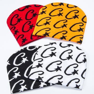 Модная хип-хоп шапка для женщин, жаккардовая вязаная шапка с зимним звездным узором, теплая шапка для улицы, подходит для Рождества