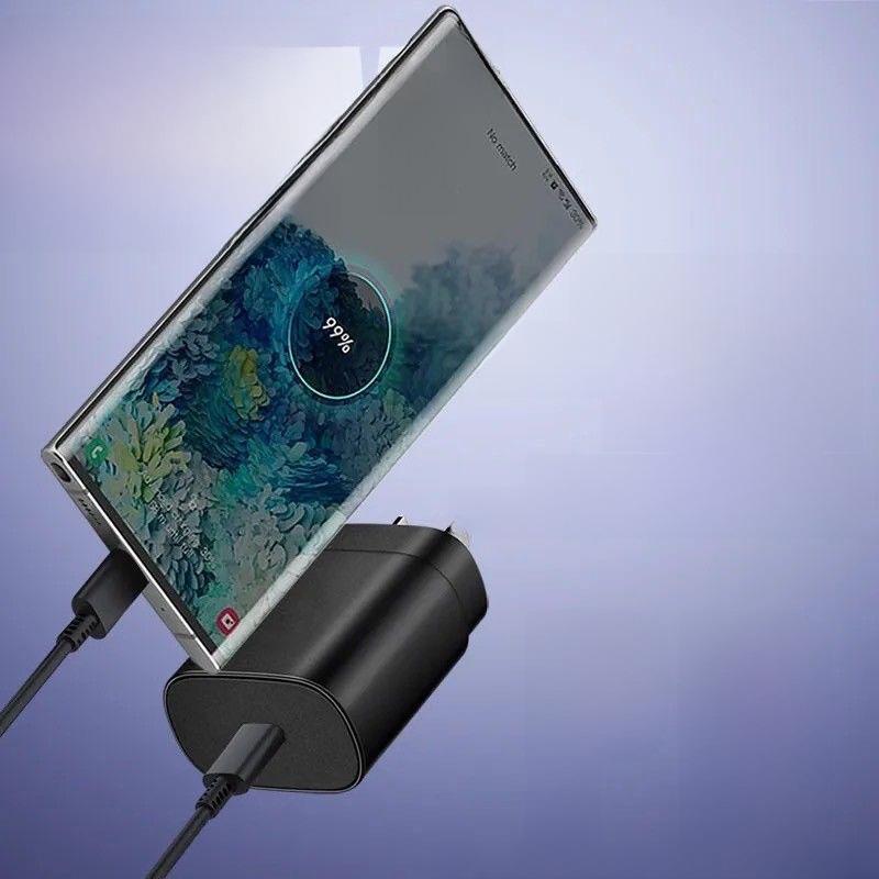 Зарядное устройство для быстрой зарядки PD мощностью 25 Вт для Samsung Note10 и S20 — интерфейс Type-C EP-TA800, соответствует нормам США и ЕС.