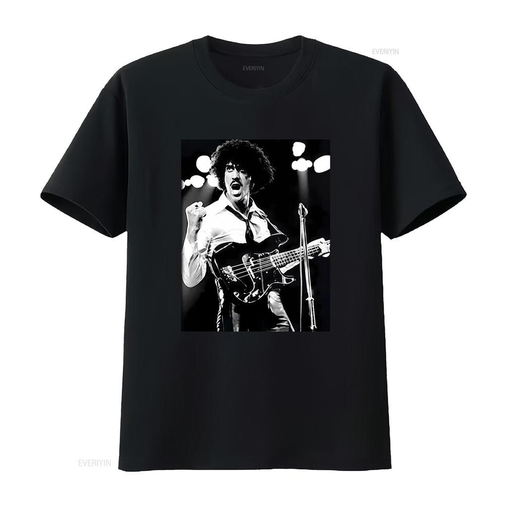 Новая хлопковая футболка в концертном стиле Фила Лайнотта из Thin Lizzy для S 5XL UM195 винтажная стираная эластичная уличная одежда повседневная
